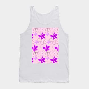 Pink, lilac, flower, flowers, floral, floral arrangement, spring, summer, seamless, pattern Tank Top